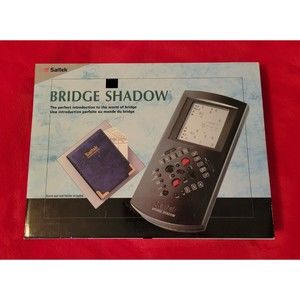 Vintage Saitek Bridge Shadow 1992 LCD Bridge Tutor Game New & Sealed Inside
